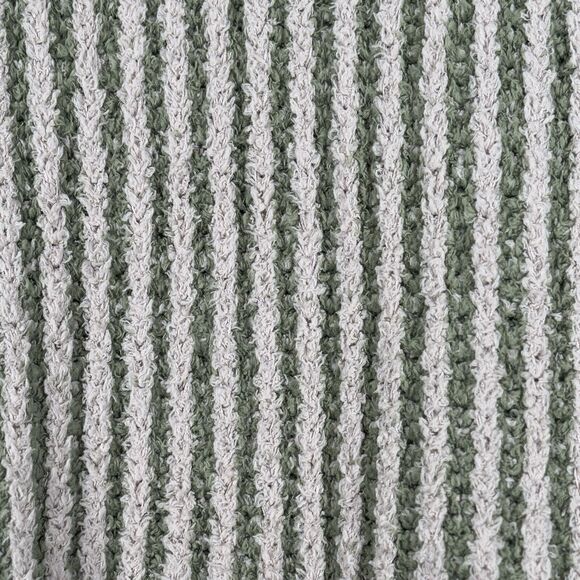 Line and Dot Sweater Womens Medium Taupe Olive‎ Stripe Open Kimberly Cardigan - Picture 6 of 10